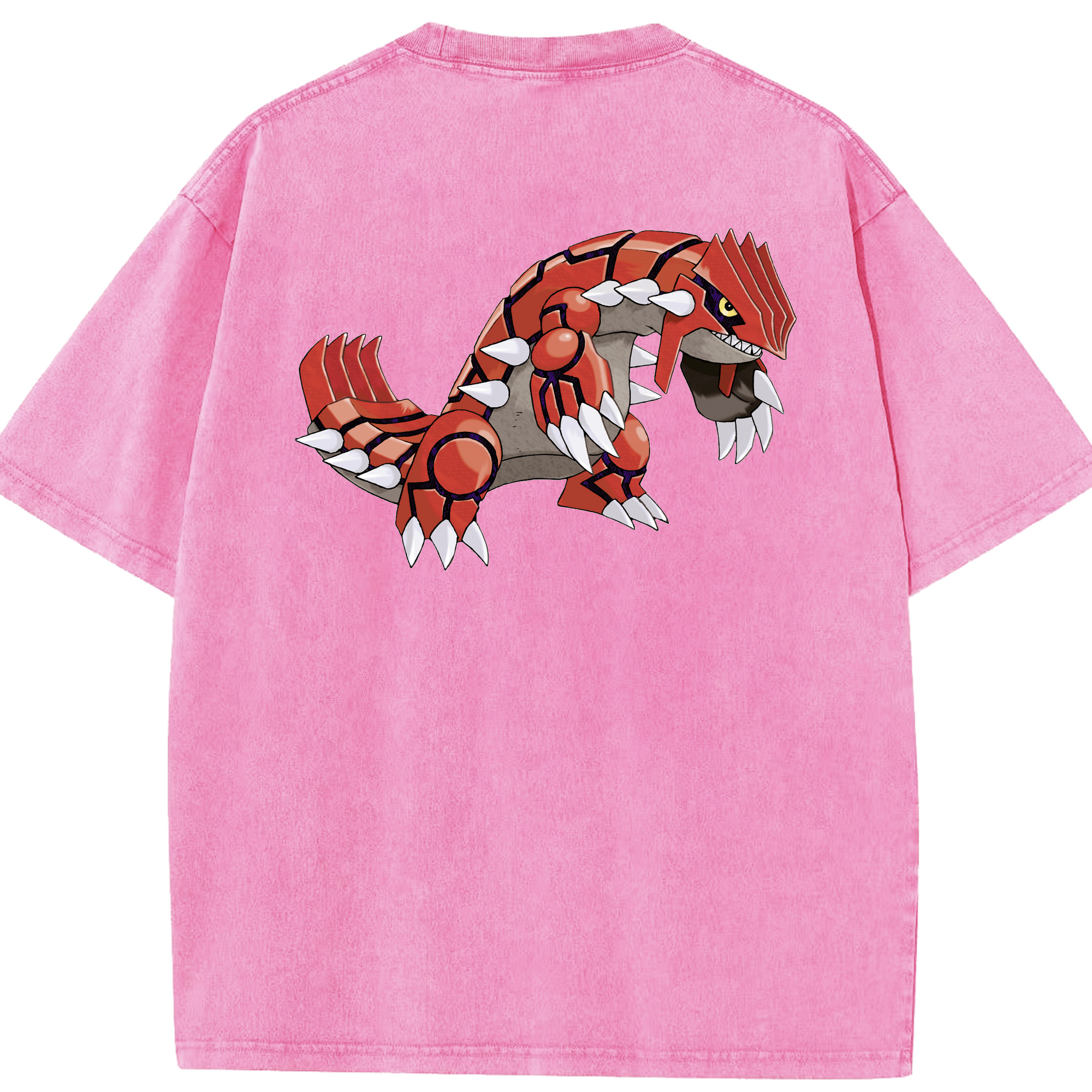 （画像用） ポケットモンスター Pokémon 綿100% ヴィンテージ風 半袖Tシャツ（背面プリント）